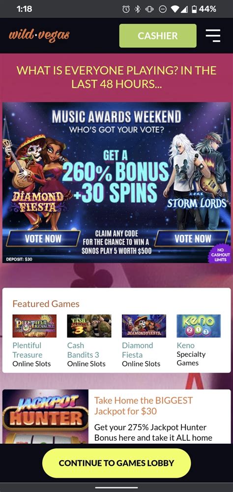 wild vegas casino bonus codes 2019
